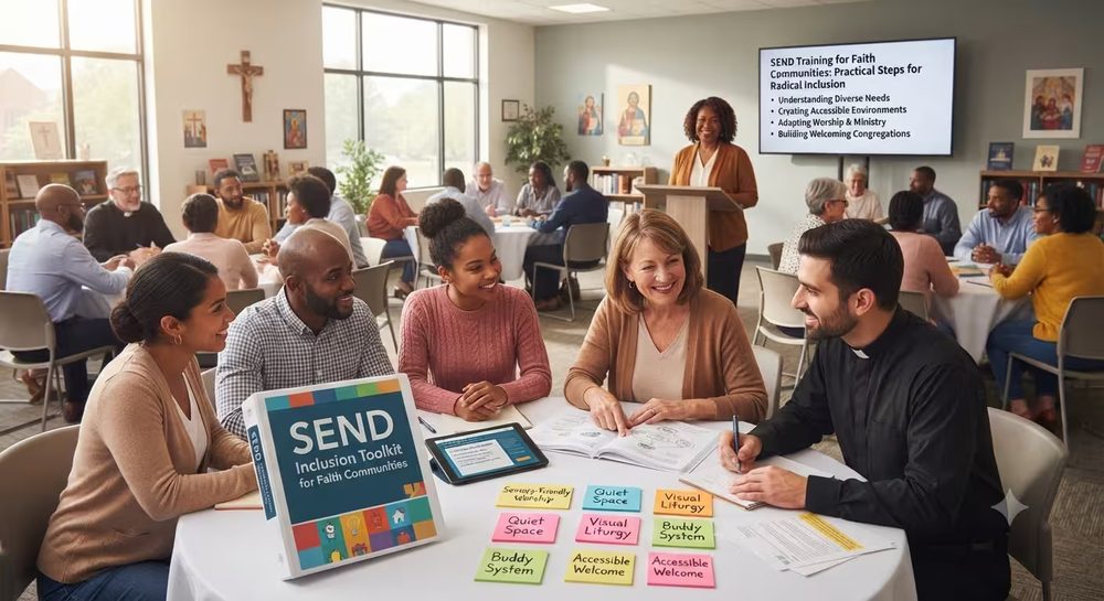 A Budding Gems SEND training session for faith community leaders and volunteers